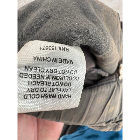 Oli & Hali Mineral Washed High Waist Pleated Barrel Pants Womens L Brown - Picture 14 of 14